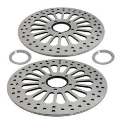 O'Reilly Auto Parts – Forward Super Spoke Disk Brake Rotor for Harley Dyna 2000-2005 11.5" Polished