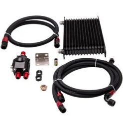 O'Reilly Auto Parts – Engine Thermostat Adaptor Bundle 15Row 10AN Oil Cooler Adaptor with Oil Lines Bundle