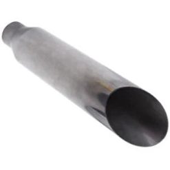 O'Reilly Auto Parts – Exhaust Tip Stainless Steel 2.5" Inlet – 4" Outlet – 18" Long End Angle Cut