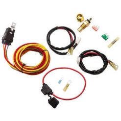 O'Reilly Auto Parts – Dual Electric Cooling Fan Wiring Harness Thermostat Bundle 165 Degrees 14 inch