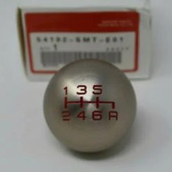 O'Reilly Auto Parts – 06-15 Honda Civic Type-R Si Gunmetal Ball Round Shift Shifter Knob 6 Speed 6Spd