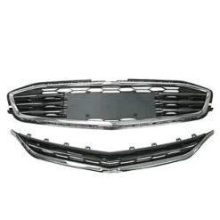 O'Reilly Auto Parts – for Chevy Malibu 2016-2018 Honeycomb Mesh Grill Forward Bumper Upper&Lower Grille